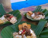 Foto langkah ke 7 dari resep Nasi Gandul Pati Gajah Mati Seribu Bumbu.