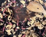Une image de l'étape 3 de Riz nero façon risotto « alla carbonara ».