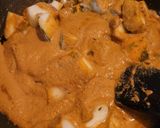 A picture of step 2 of Dry prawn curry with madras cucumber.