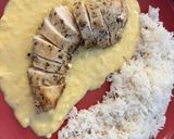 Foto del paso 9 de la receta: Pollo a las hierbas con salsa de choclo y arroz