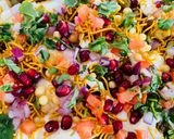 A picture of step 3 of Papadi chaat.