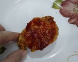 A picture of step 4 of Crispy chicken pizza.