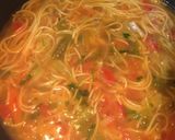 A picture of step 9 of Soupy Noodles.