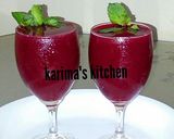 A picture of step 1 of Baobab hibiscus smoothie.