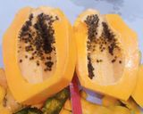 A picture of step 1 of Pawpaw Banana Smoothie.