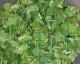 A picture of step 1 of Coriander leaves poori with pudina curd.