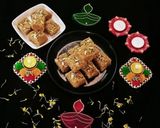 A picture of step 6 of Halwai Style Mohanthal without mawa in 15 minutes.