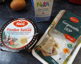 Foto del paso 1 de la receta: Pastel fondue de patata con morcilla y huevos