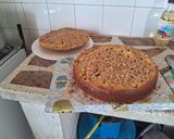 Foto del paso 5 de la receta: Torta deleite con triple rellenos decorada con ganache de chocolate blanco y frambuesas