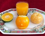 A picture of step 1 of Orange Lassi.