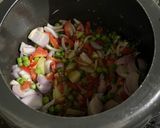 A picture of step 1 of Beans Pulao.