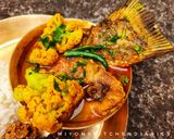 ফুলকপি আর ধনেপাতা দিয়ে রুই মাছের পাতলা ঝোল (macher patla jhol recipe in Bengali) রেসিপির ধাপ 5 ছবি