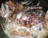 A picture of step 1 of Ogbono soup II.