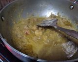A picture of step 3 of Dramstick flowers and potato ki sabji.