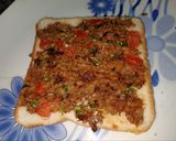 A picture of step 2 of (Leftover) kabab sandwich 🥪.
