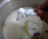 Bubur nasi langkah memasak 4 foto