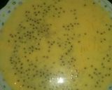 A picture of step 3 of Mango falooda with chia sheeds.