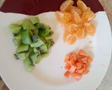 A picture of step 3 of Royal Orange Kiwi Salsa.