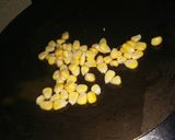 A picture of step 2 of Corn & mushroom cheese sandwich.