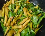 A picture of step 4 of Water Spinach in Red Wine Vinegar & Oyster Sauce >> KangKong Adobo made Classy.