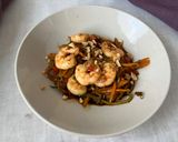 Foto del paso 7 de la receta Spaghetti de calabacín con gambas estilo asiático