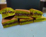Foto langkah ke 5 dari resep Martabak manis pandan teflon.