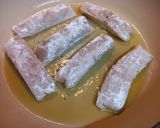 A picture of step 1 of Hake in Spanish Sauce.