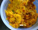 A picture of step 1 of Stuffed Sattu Parathas.