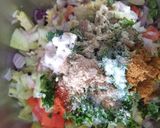 A picture of step 2 of Purple Cabbage Corn Chaat.
