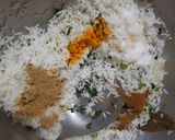 A picture of step 4 of Methi pulao.