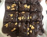 A picture of step 3 of Eggless brownies.