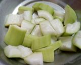 A picture of step 1 of Lauki muthia.
