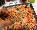 Beetroot,carrot rice with beef Kebabs(Arabian style)matakin girki8 hoto