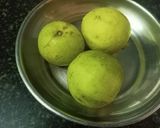 A picture of step 1 of Sweet and sour Guava curry.