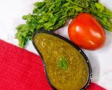 A picture of step 3 of Tomato Cilantro Chutney.