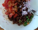 A picture of step 7 of Black chana chaat.