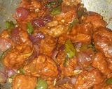 A picture of step 4 of Chilli chicken.
