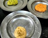 तिरंगी पूरी साथ में आलू मटर टमाटर की तिरंगी सब्जी - 80वां स्वतंत्रता दिवस स्पेशल रेसिपी चरण 4 फोटो