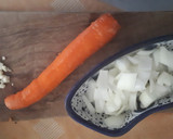 Foto del paso 1 de la receta: Arroz con presa ibérica, verduras de otoño y bosque de bimi