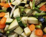 Foto del paso 3 de la receta Pasta con verduras salteadas