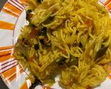 A picture of step 2 of Moringa leaves pulao.