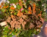 A picture of step 4 of Swiss Chard Fatayer/pies.