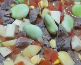 Foto del paso 4 de la receta: Cazuela de lomo, habas y aromáticas de la quinta. (Ragú)