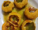 A picture of step 6 of Dahi puri.