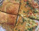 A picture of step 3 of Vegetable Bread Omelette.