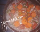 صورة لخطوة 2 من وصفة رز وفراخ بالخضار وسلطه