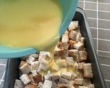 Foto langkah ke 2 dari resep Puding Roti Coklat Keju.