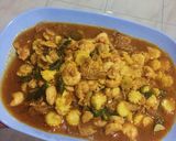 Foto langkah ke 6 dari resep Tumis Udang Bumbu Saos.
