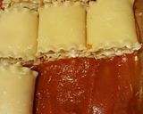 A picture of step 9 of Taisen's lasagna roll ups.