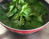 A picture of step 1 of Spinach with Cottage Cheese Curry.